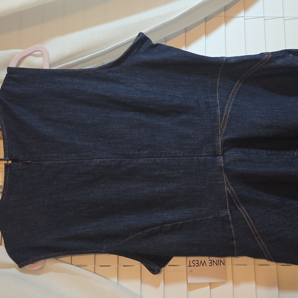 NINE WEST Navy Blue Sleeveless Dress - Picture 11 of 11